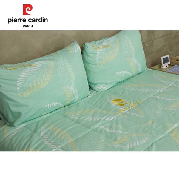 Bộ drap - áo gối lá xanh ngọc 003 Tencel Silky