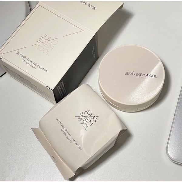  (KÈM LÕI) Phấn Nước Jung Saem Mool Skin Nuder Cover Layer Cushion SPF50+ PA+++ 14g 