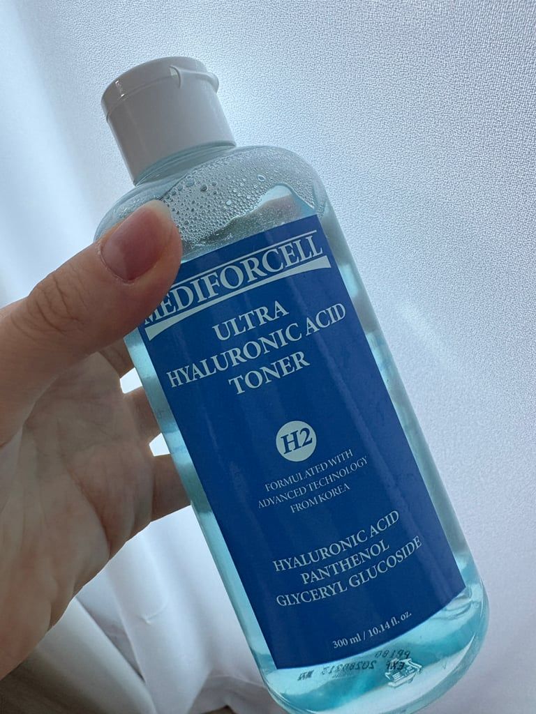  Nước Hoa Hồng Dưỡng Ẩm, Sáng Da Mediforcell Ultra Hyaluronic Acid Toner 300ml 