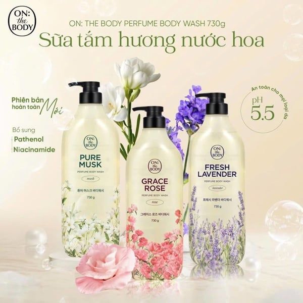  Sữa Tắm Hương Nước Hoa ON: The Body 730g 
