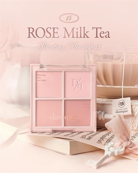  Phấn má hồng 4 ô Dasique Blending Mood Cheek 16.8g 