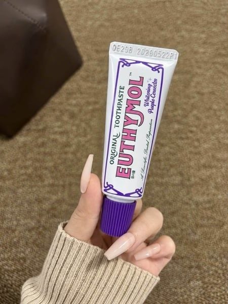  (MINI SIZE) Kem đánh răng Euthymol Original Toothpaste Whitening Purple Corrector 20g 