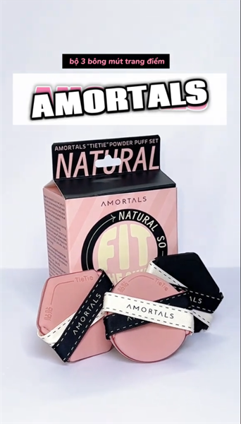  SET 3 Bông Mút Tán Kem Nền Dạng Lỏng Amortals TieTie Powder Puff Set 