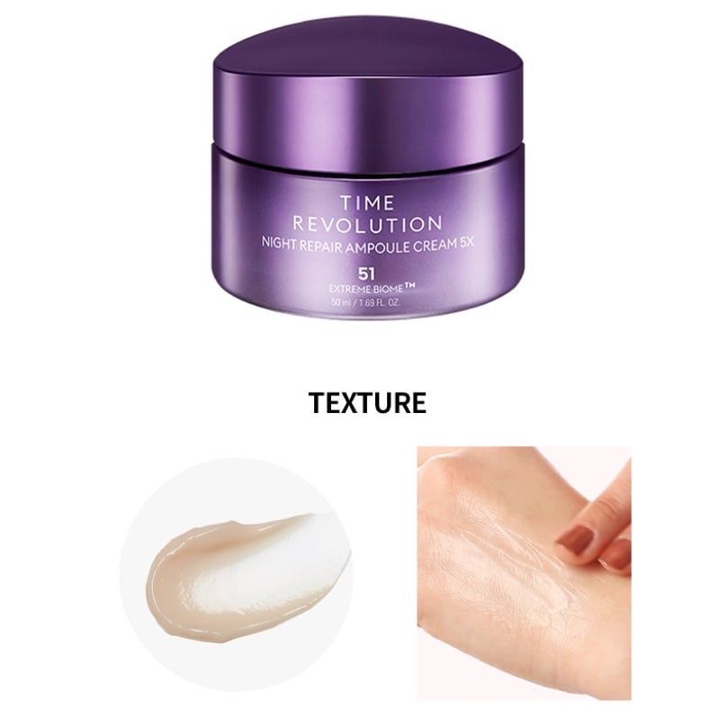  (Mẫu mới) Kem dưỡng chống lão hóa Missha Time Revolution Night Repair Ampoule Cream 5X 50ml 