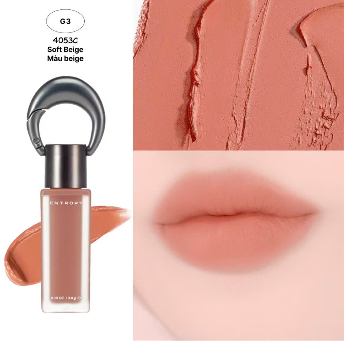  (Mẫu mới) Son Tint Bóng, Lì Entropy Charm Tint 3g 