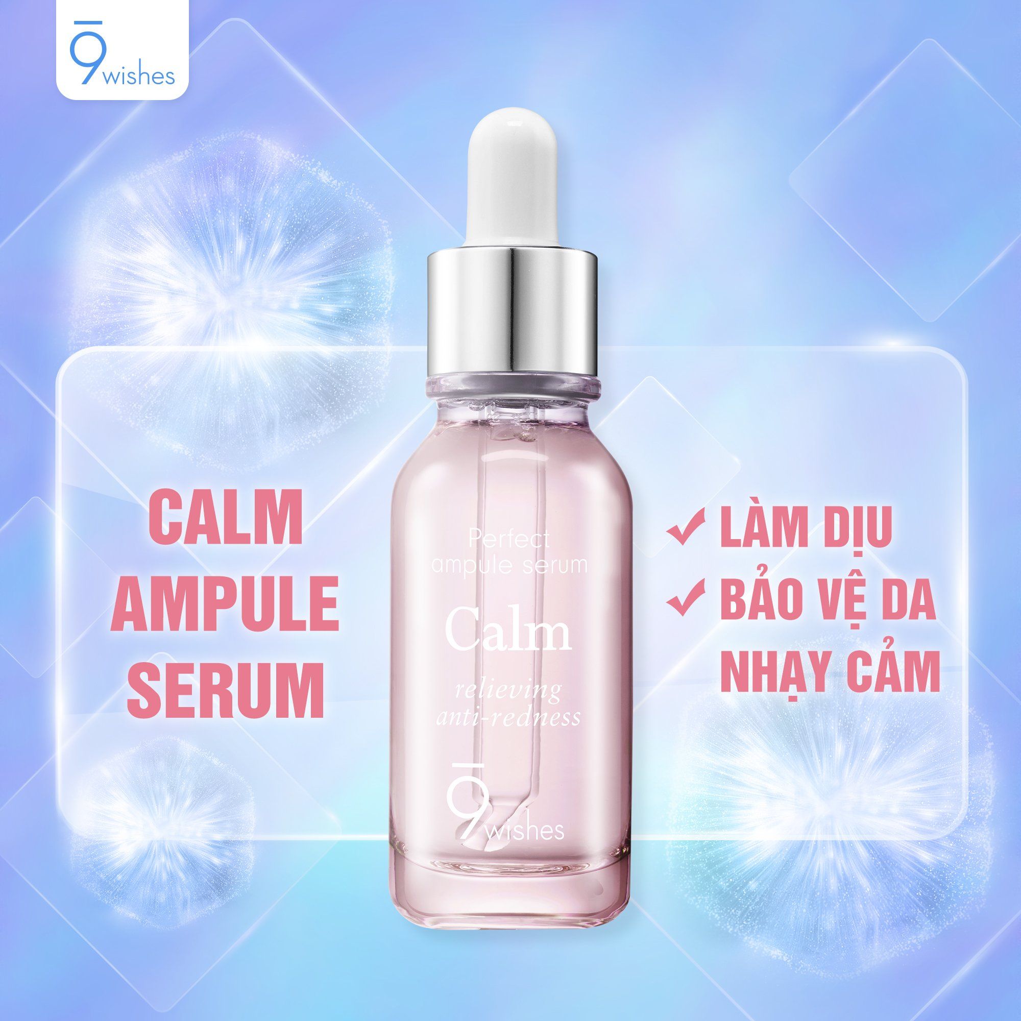 (SALE) Tinh chất Cấp ẩm, Làm Sáng Da 9Wishes Ampule Serum 