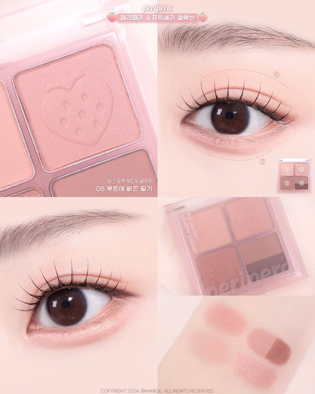  Phấn mắt 4 ô Peripera Ink Pocket Shadow Palette Soda Cafe 1.6g 