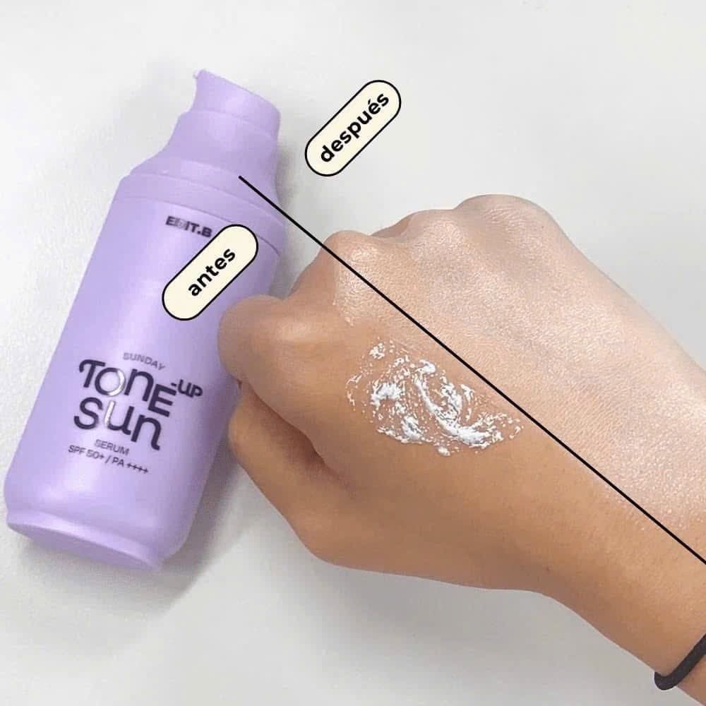  (TÍM) Kem Chống Nắng Hiệu Chỉnh Tone Da Edit.B Sunday Tone Up Sun Serum SPF50+ PA++++ PURPLE 55ml 