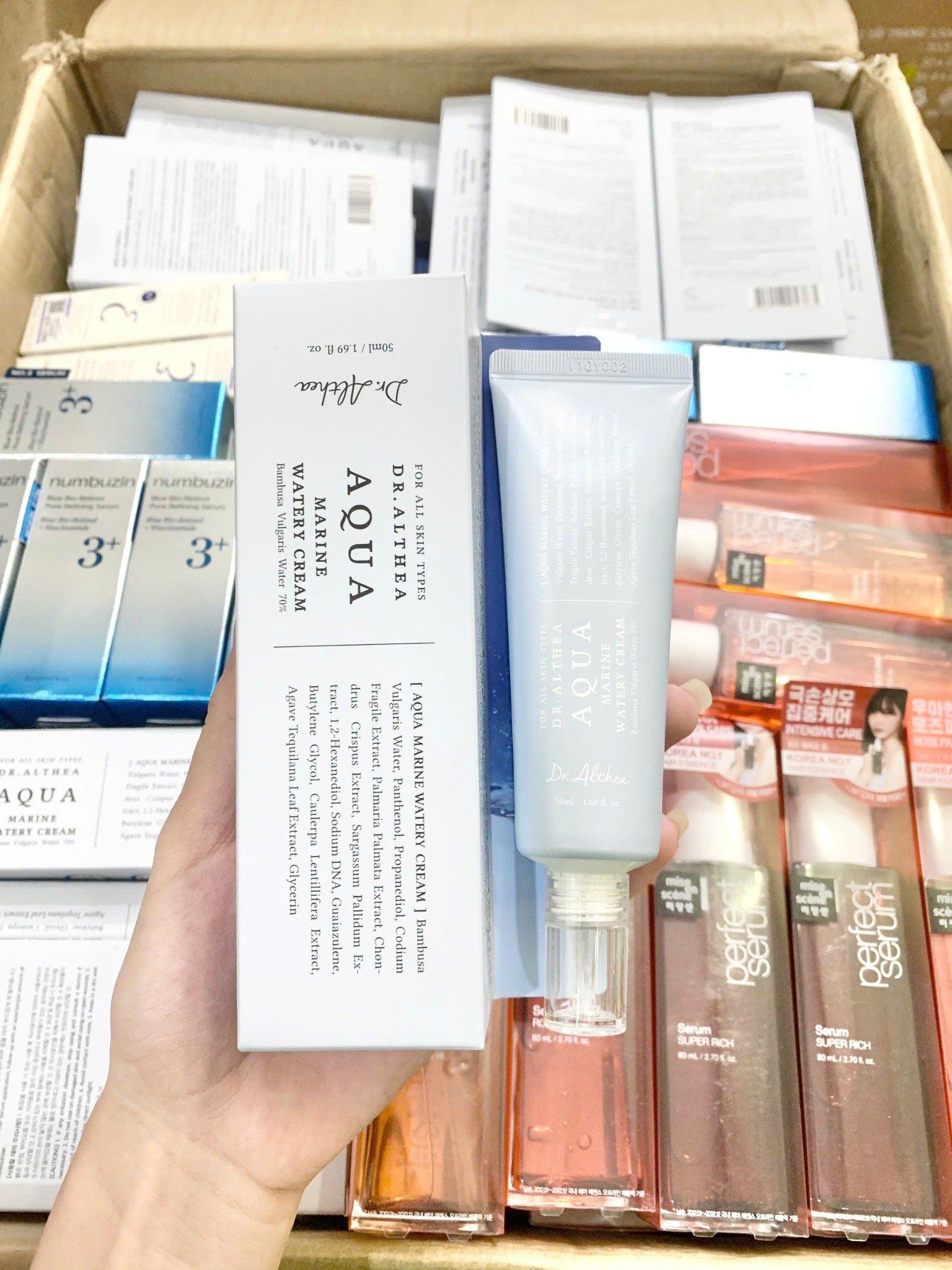  (Mẫu mới) Kem dưỡng ẩm, cấp nước Dr.Althea Aqua Marine Watery Cream 50ml 