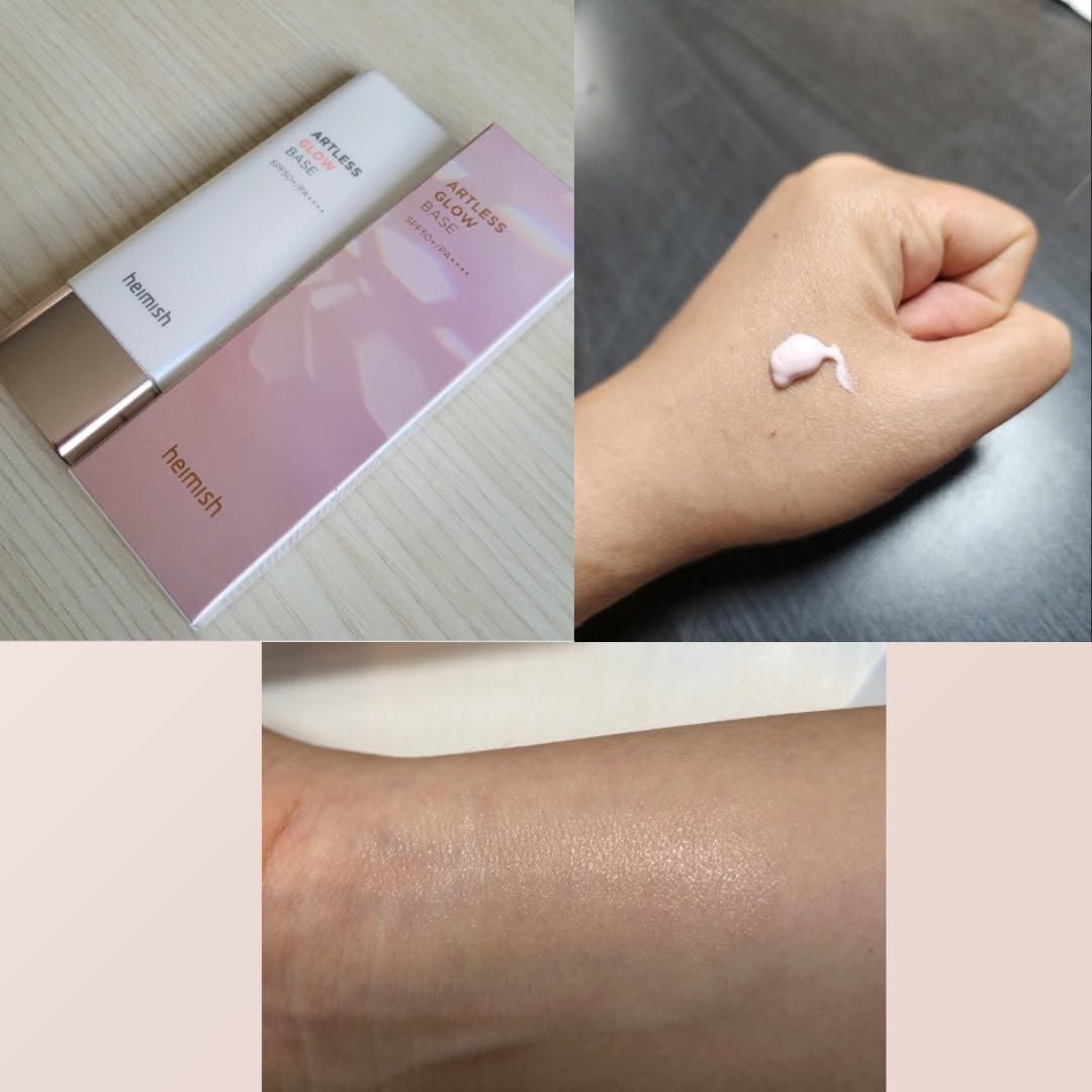  (HSD T1/2027) Kem Chống Nắng Căng Bóng Heimish Artless Glow Base SPF50+ PA++++ 40ml 