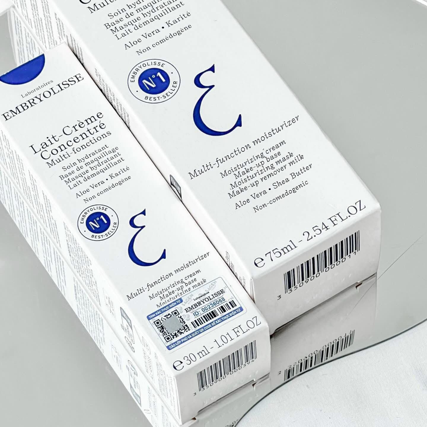  Kem Dưỡng ẩm, Phục Hồi Da Embryolisse Lait Crème Concentré (Mẫu mới) 