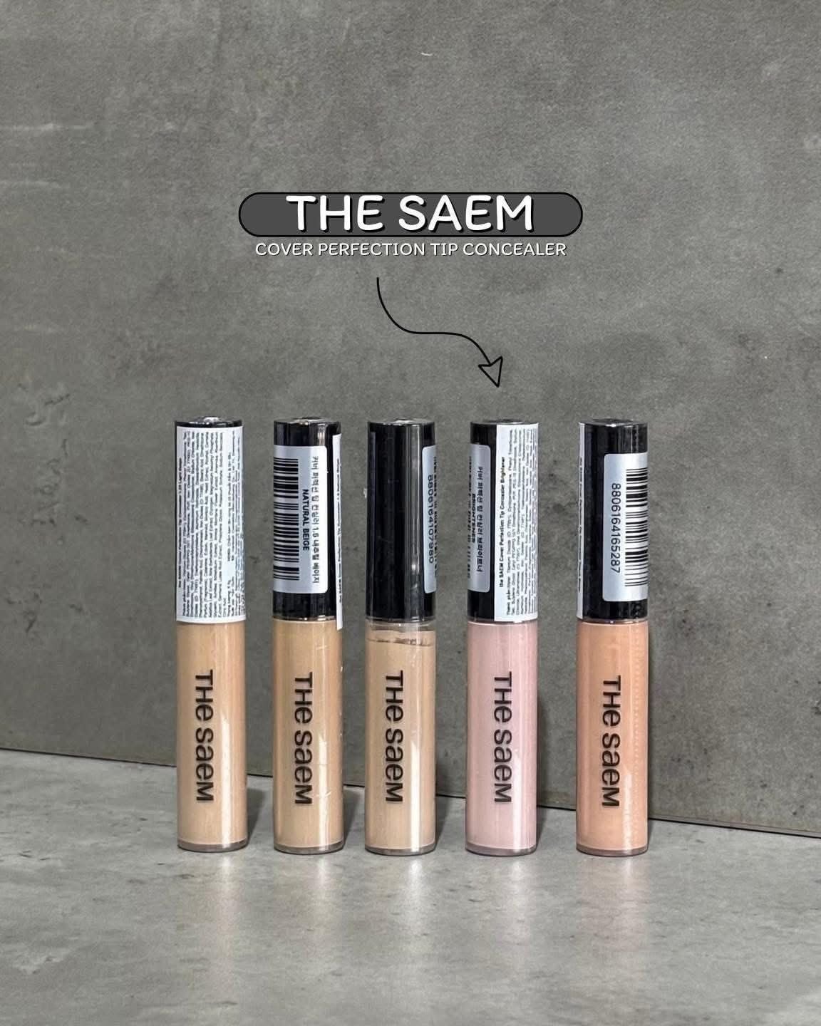  (Mẫu mới) Kem Che Khuyết Điểm The Saem Cover Perfection Tip Concealer 6.5g 