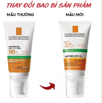  Kem chống nắng kiềm dầu, kháng nước La Roche-Posay Anthelios Anti-Shine SPF50+ 50ml 