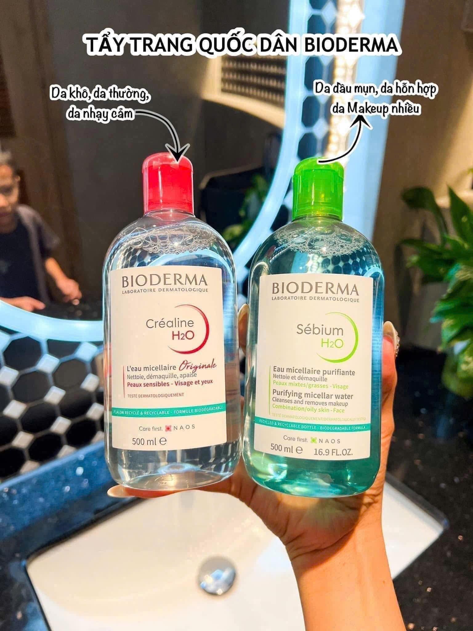  Nước Tẩy Trang Sạch Sâu, Dịu Nhẹ Bioderma Sébium H2O 500ml/ 850ml 