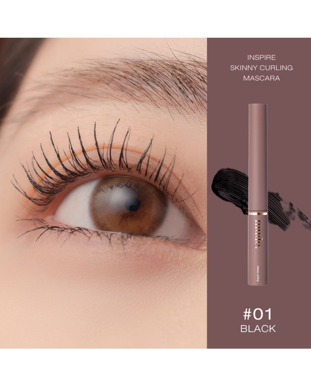  Chuốt Mi Dài, Cong Mi Mude Inspire Curling Mascara 8ml 