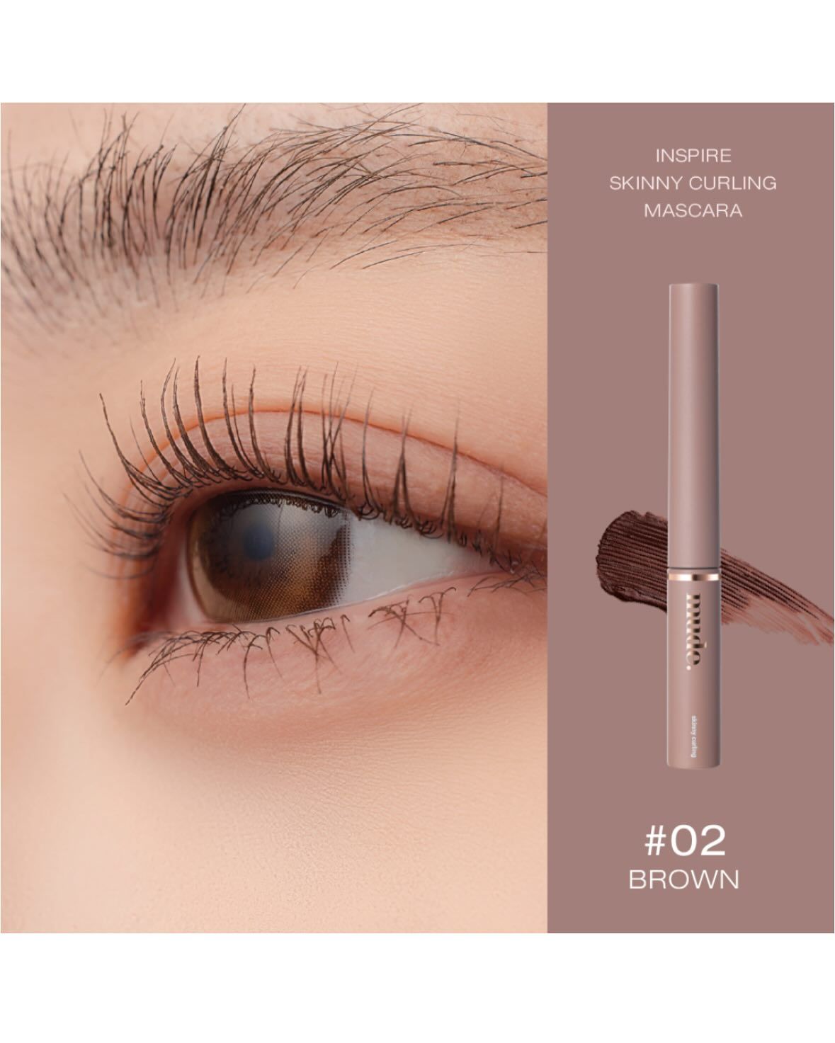 Chuốt Mi Dài, Cong Mi Mude Inspire Curling Mascara 8ml 