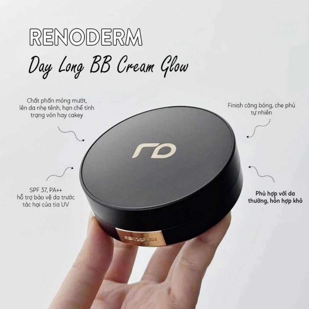  (Mẫu mới) Phấn Nước Renoderm Day Long BB Cream 15g 
