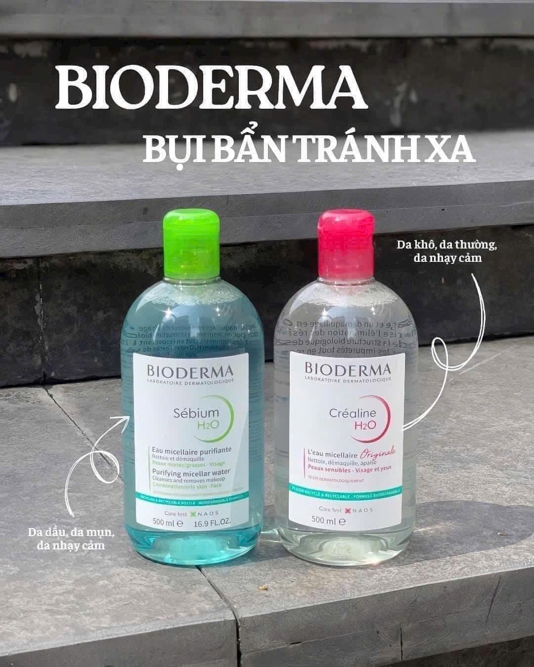  Nước Tẩy Trang Sạch Sâu, Dịu Nhẹ Bioderma Sébium H2O 500ml/ 850ml 