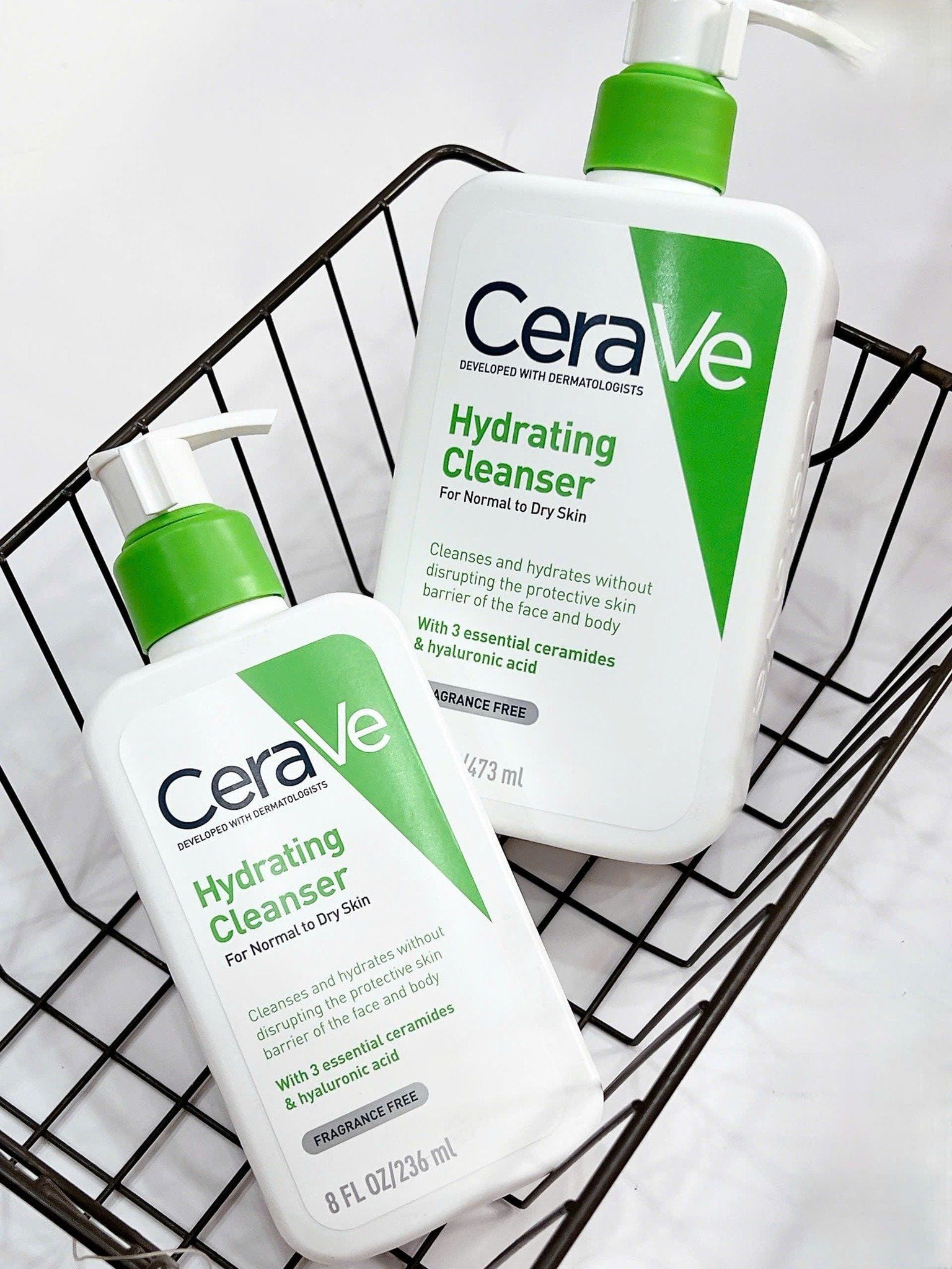  Sữa Rửa Mặt Dưỡng ẩm, Dành Cho Da Khô CeraVe Hydrating Facial Cleanser (bản Pháp) 236ml/ 473ml 