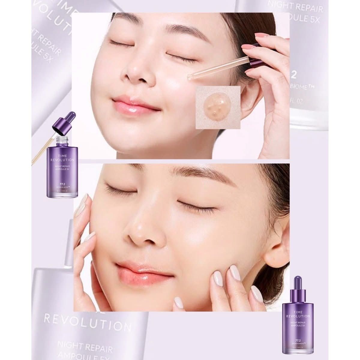  (Mẫu mới) Tinh chất chống lão hóa Missha Time Revolution Night Repair Ampoule 5X 50ml 