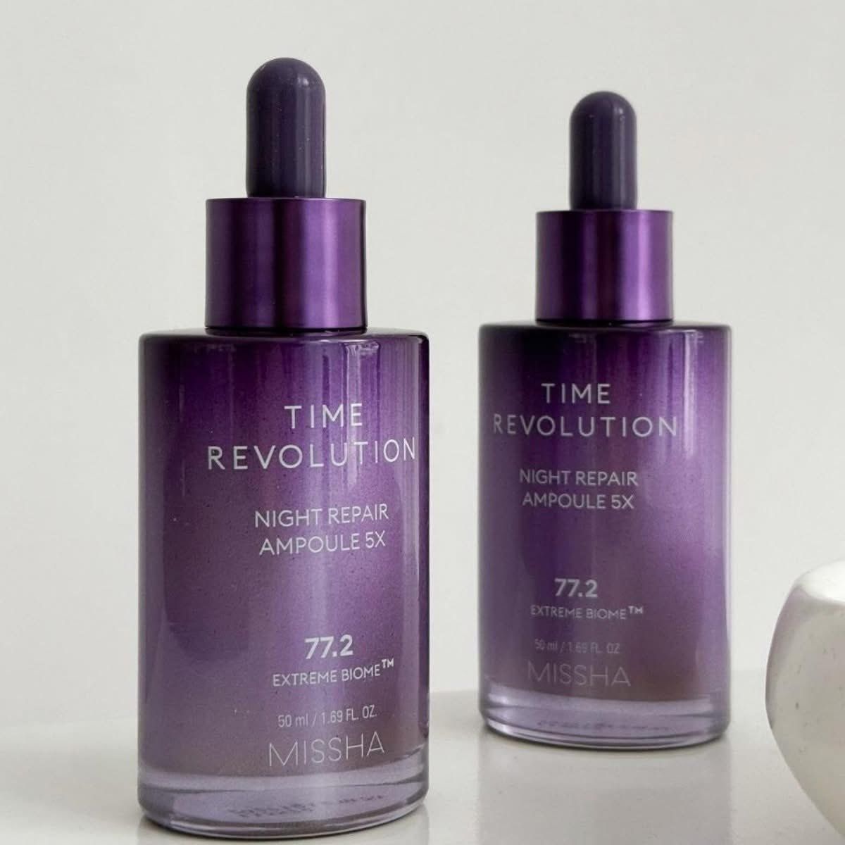  (Mẫu mới) Tinh chất chống lão hóa Missha Time Revolution Night Repair Ampoule 5X 50ml 