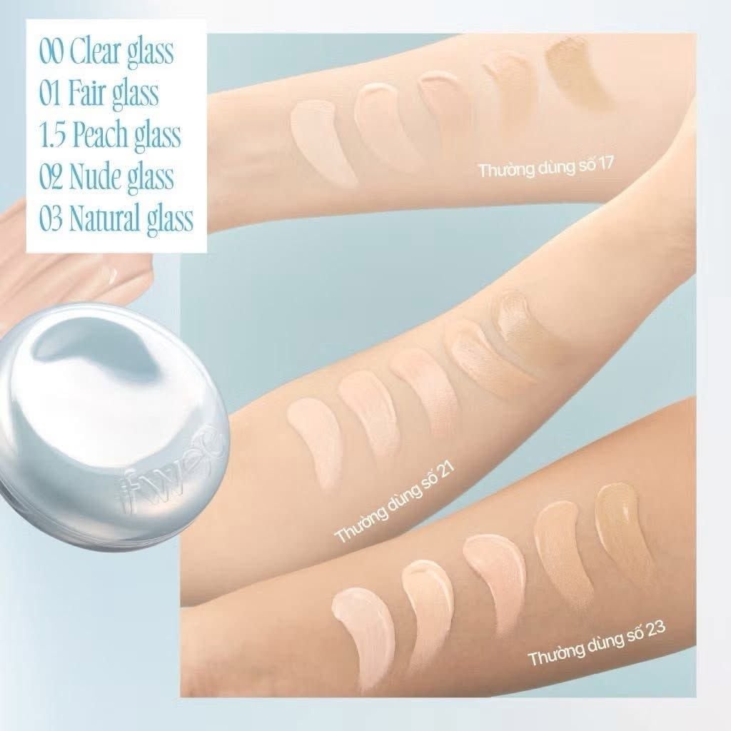  Phấn nước căng bóng da Fwee Cushion Glass ORIGINAL SPF50+ PA+++ 13g 