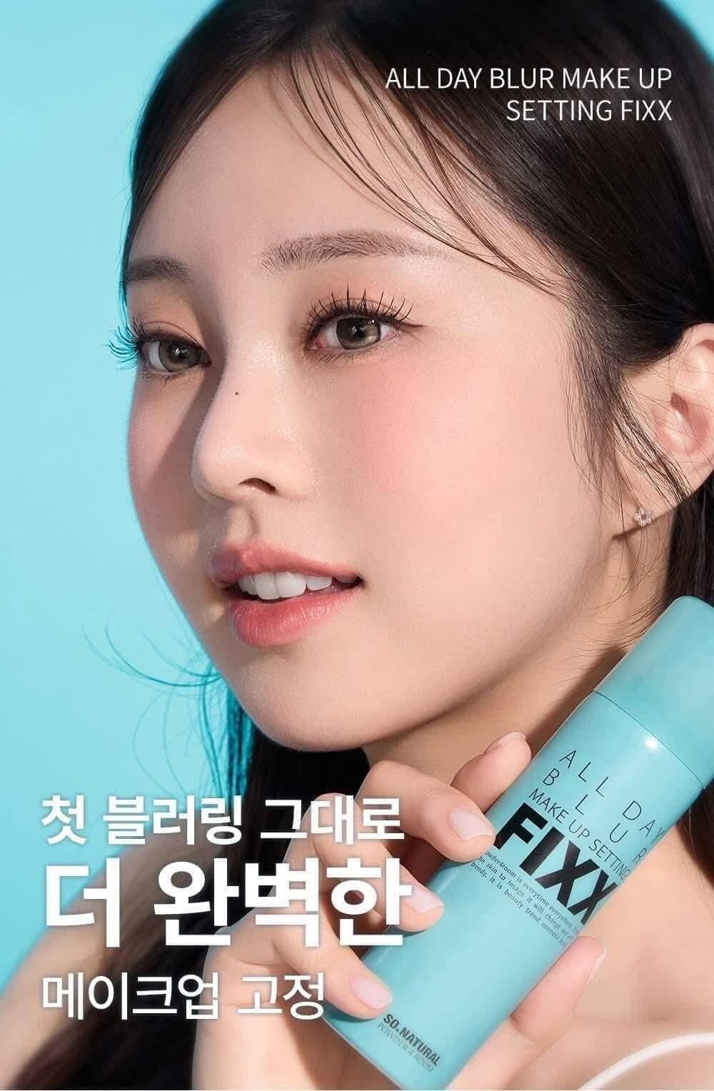  (XANH)  Xịt Khóa Nền Mịn Lì So Natural All Day BLUR Make Up Setting Fixx 75ml 