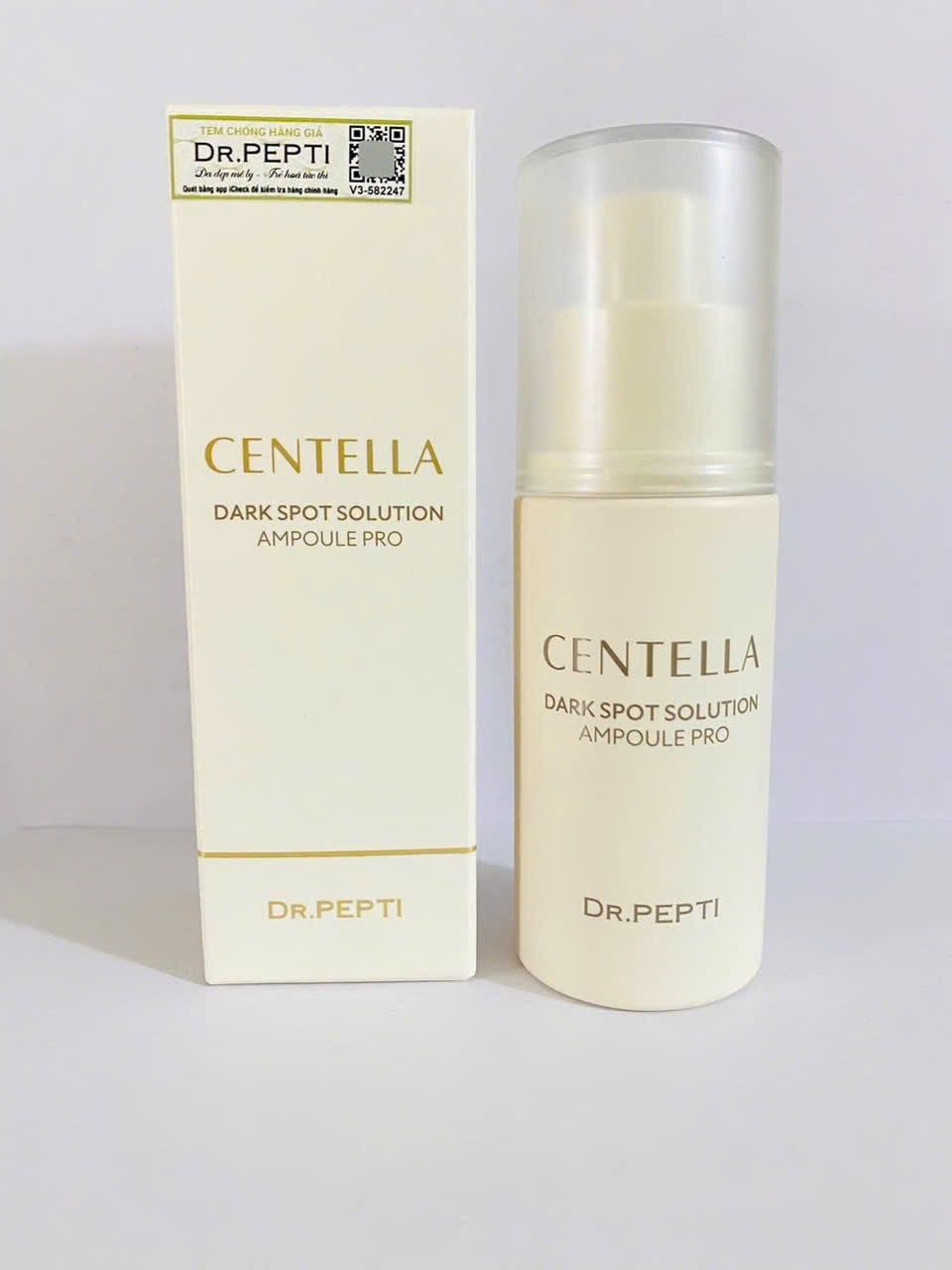  (Mẫu mới) Tinh Chất Dưỡng Trắng Dr.Pepti Centella Dark Spot Solution Ampoule Pro 30ml 