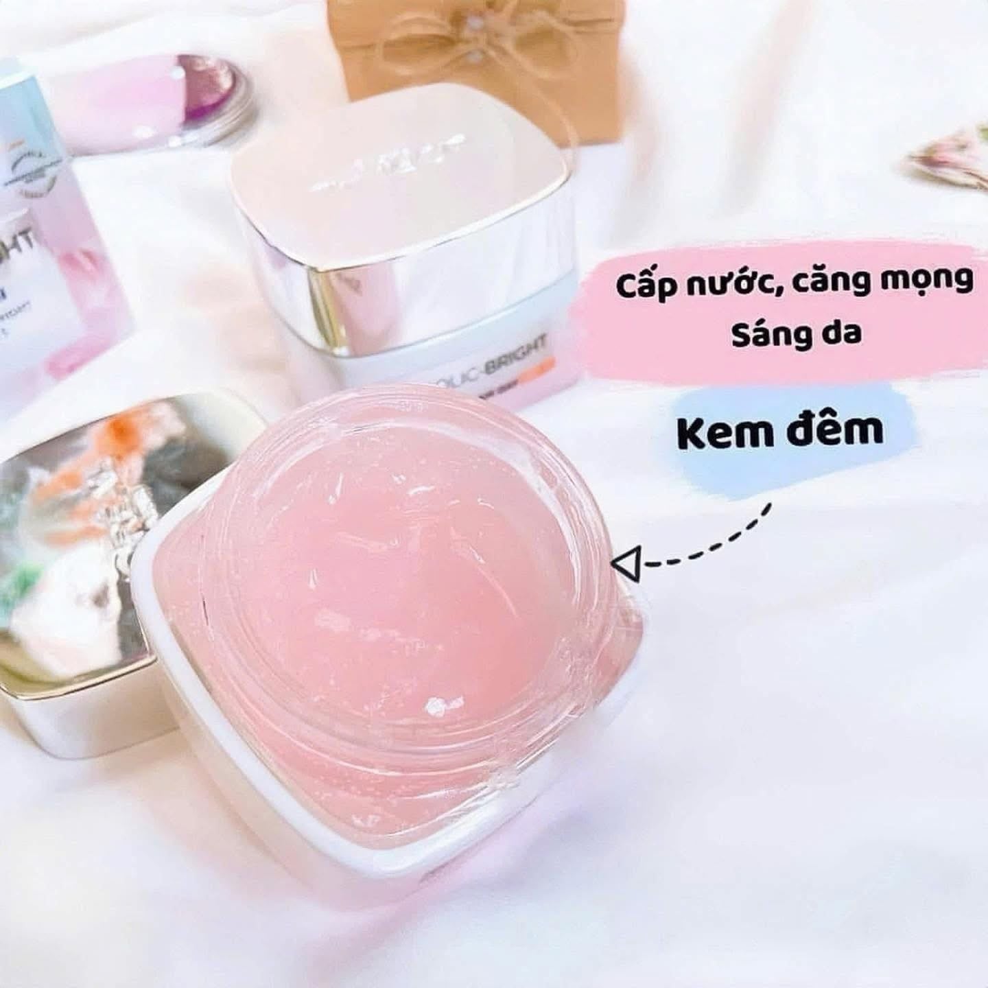  Kem Dưỡng Sáng Da Ban Đêm L'Oréal LOREAL Glycolic Bright Glowing Cream NIGHT 50ml 