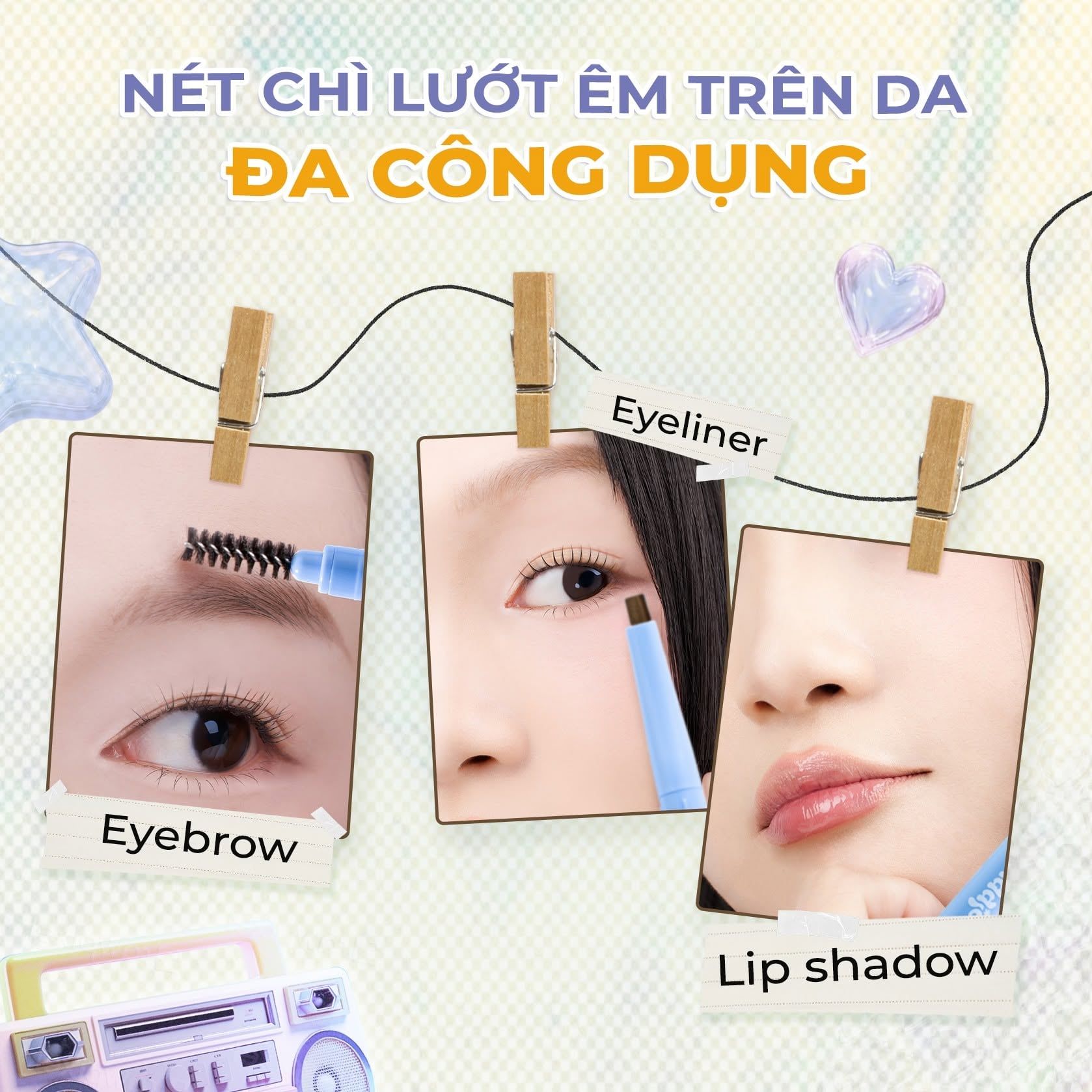  Chì kẻ mày Baddies HD Eyebrow Pencil 0.2g 
