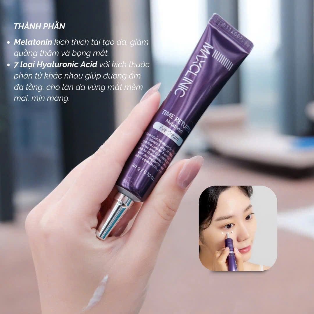  Kem Dưỡng Mắt Maxclinic Time Return Melatonin Eye Cream 20g 