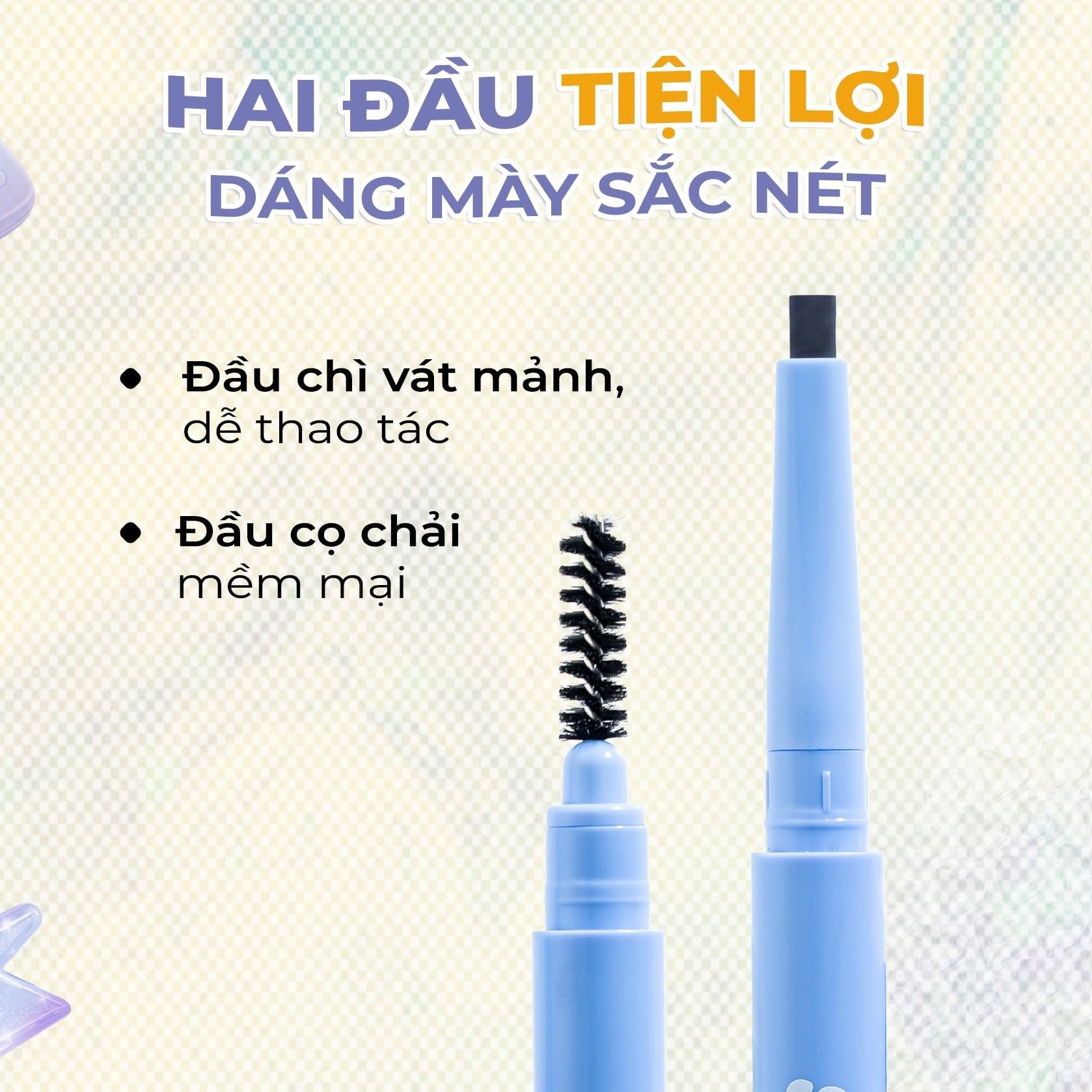  Chì kẻ mày Baddies HD Eyebrow Pencil 0.2g 