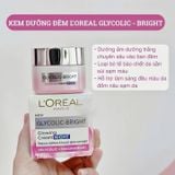  Kem Dưỡng Sáng Da Ban Đêm L'Oréal LOREAL Glycolic Bright Glowing Cream NIGHT 50ml 