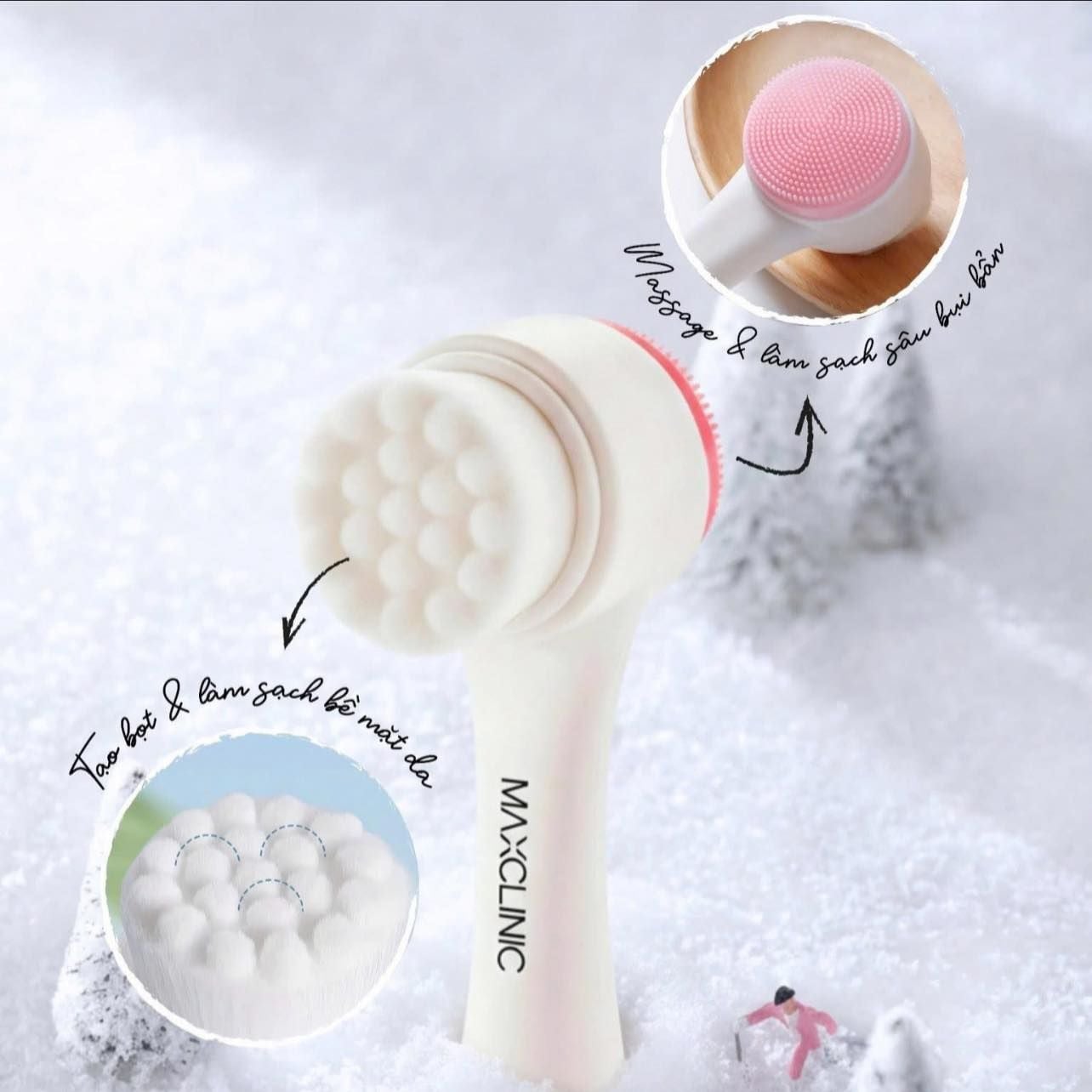  (Tặng 1 cọ rửa mặt) Kem Dưỡng Mờ Nám, Chống Lão Hóa Maxclinic Time Return Melatonin Liposome 5% Cream 50g 