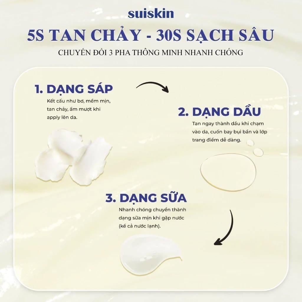  Sáp Tẩy Trang Sạch Sâu Suiskin Blooming Canola Cleansing Balm 90ml 