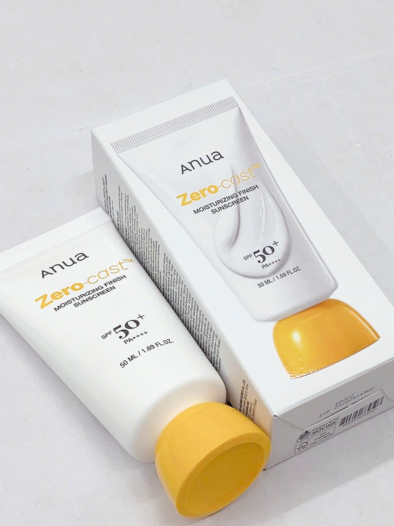  Kem Chống Nắng Anua Zero Cast Moisturizing Finish Sunscreen SPF50+ PA++++ 50ml 