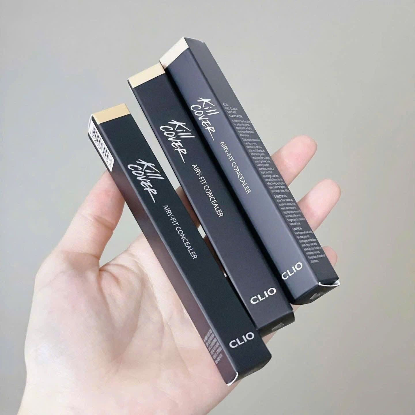  (Mẫu mới) Kem Che Khuyết Điểm Mỏng Clio Kill Cover Airy Fit Concealer 3g 