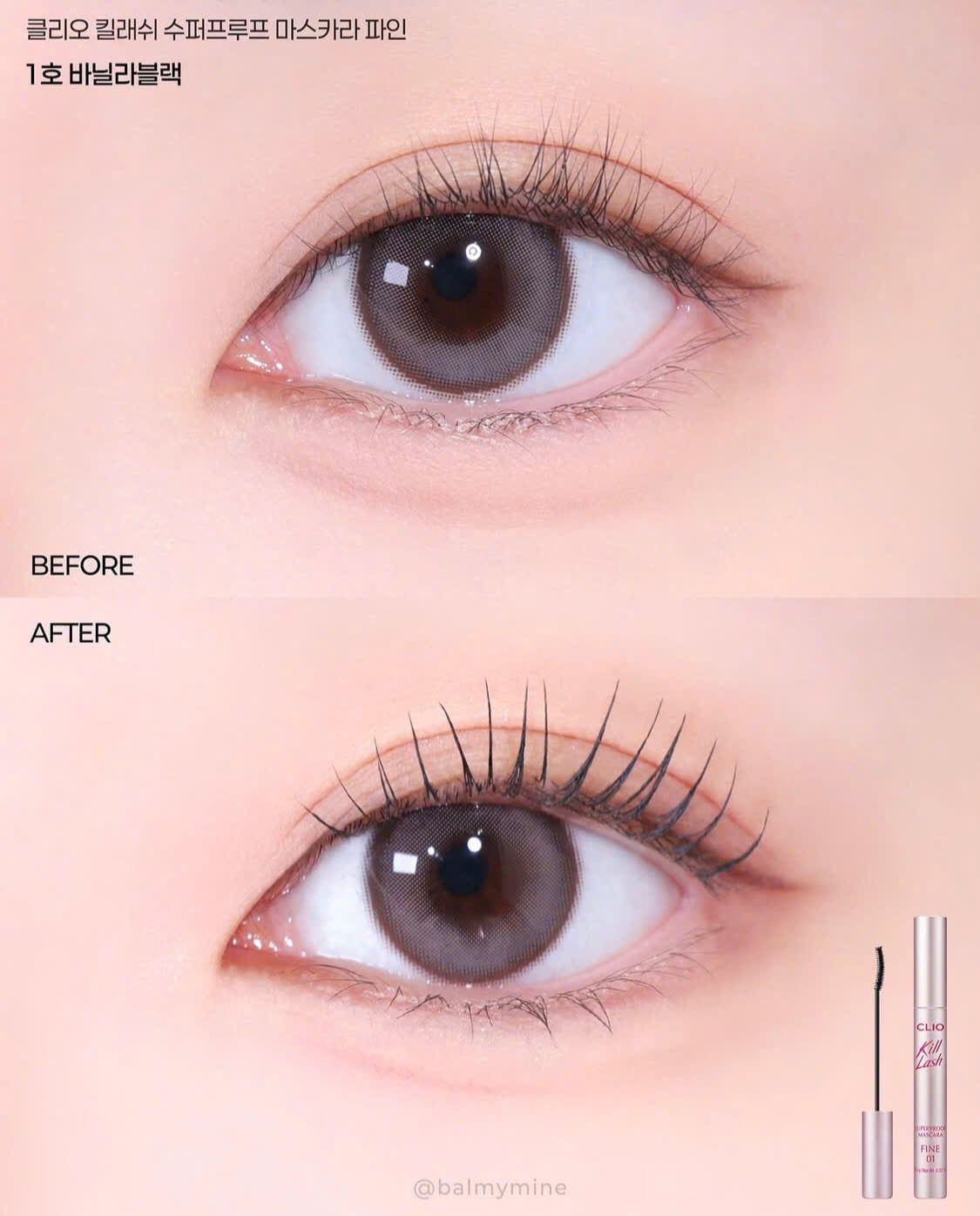  (Mẫu mới) Chuốt mi cong tự nhiên Clio Kill Lash Superproof Mascara Fine 6.5g 