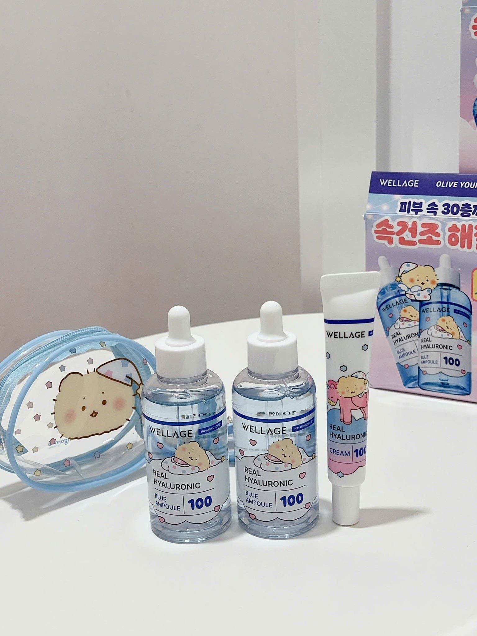  Tinh Chất Cấp Nước, Phục Hồi Da Căng Bóng Wellage Real Hyaluronic Blue Ampoule 