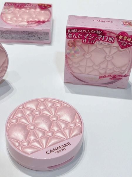  Phấn Phủ Đa Sắc Canmake Marshmallow Finish Powder Abloom SPF19 PA++(LIMITED MÀU HỒNG) 
