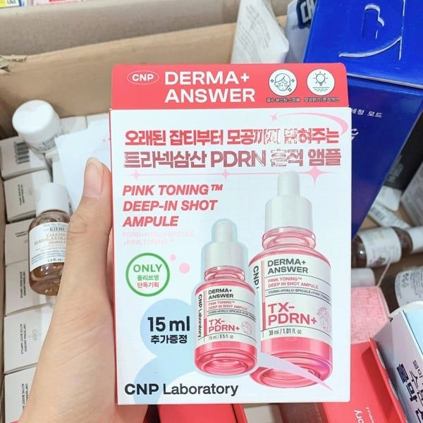  Tinh Chất Dưỡng Sáng, Phục Hồi CNP Derma Answer Pink Toning Deep In Shot Ampule 15ml/ 30ml 