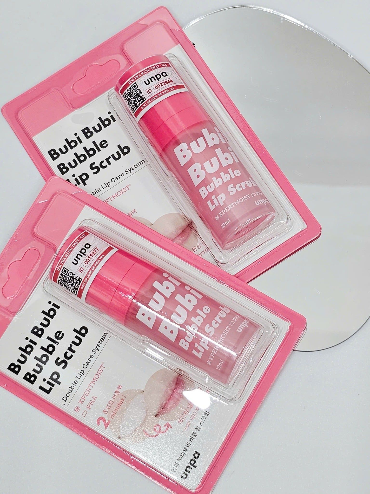  Tẩy tế bào chết sủi bọt dành cho môi Unpa Bubi Bubi Bubble Lip Scrub 10ml 