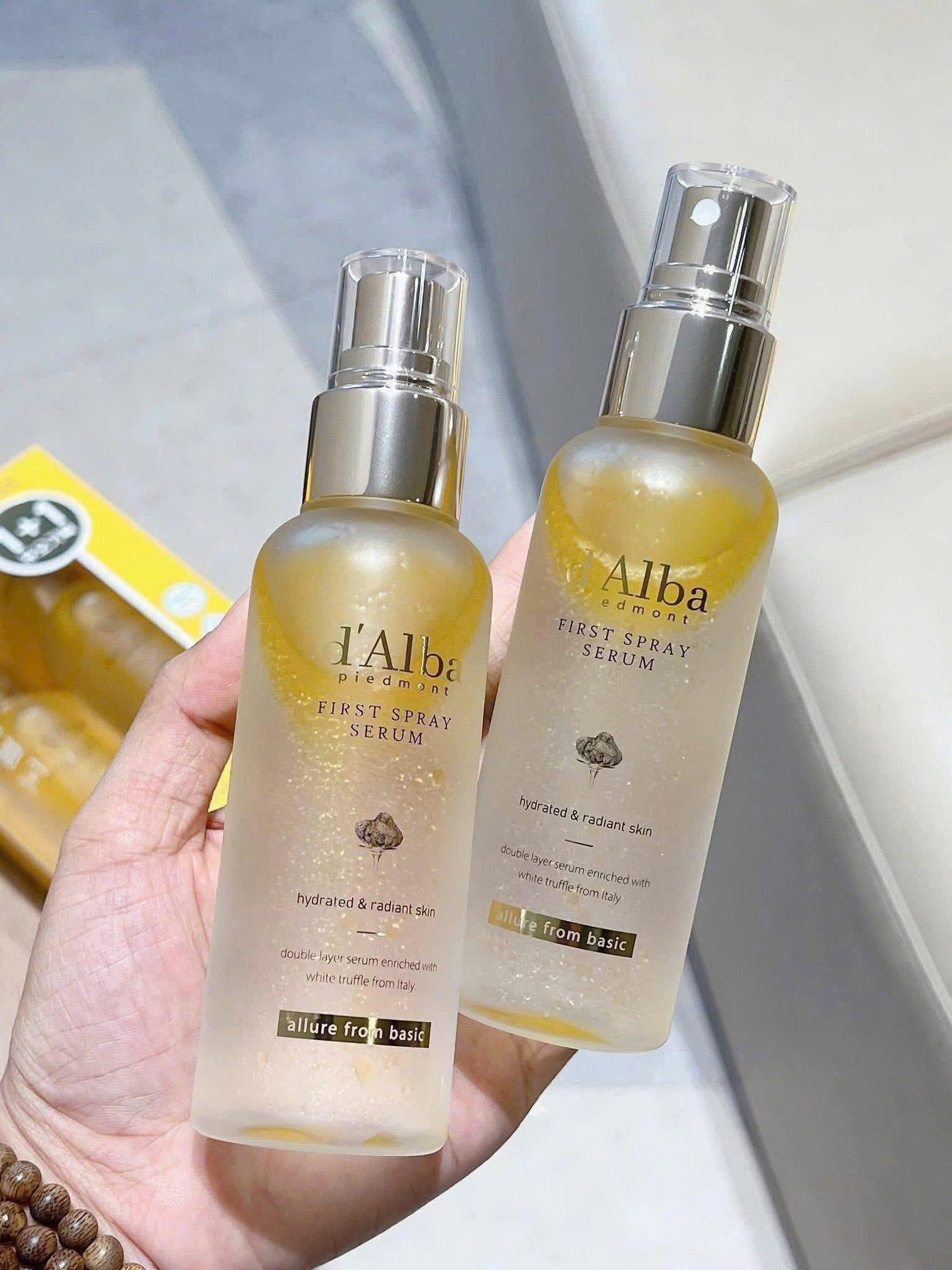 Xịt Khoáng Dưỡng ẩm, Căng Bóng Da d'Alba White Truffle First Spray Serum 