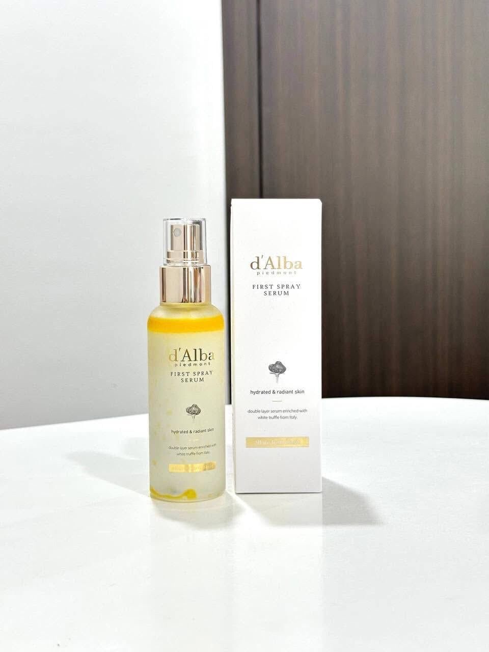  Xịt Khoáng Dưỡng ẩm, Căng Bóng Da d'Alba White Truffle First Spray Serum 