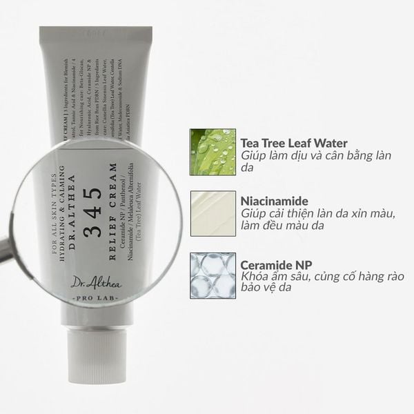  Kem dưỡng ẩm, phục hồi da Dr.Althea 345 Relief Cream 50ml 