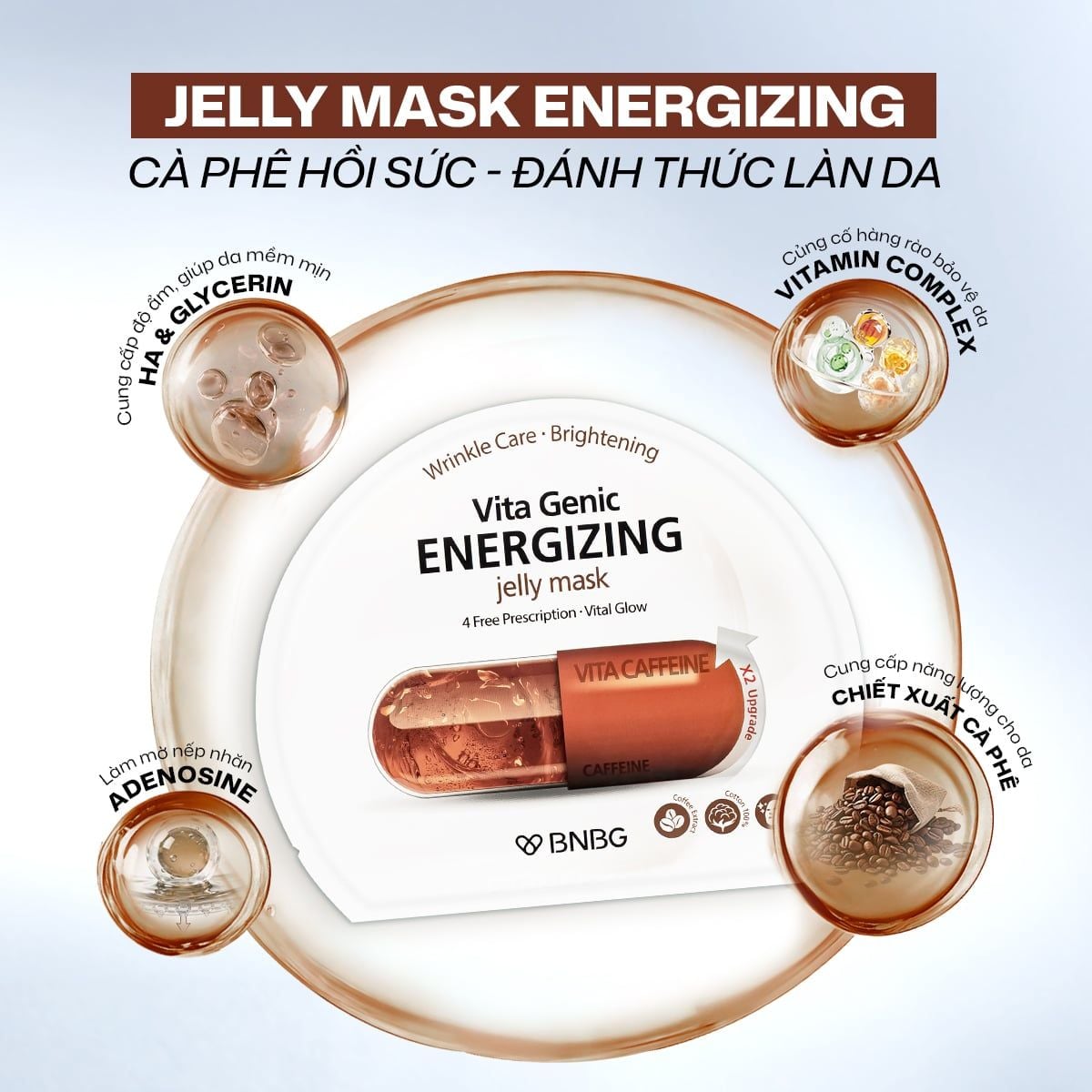  Mặt Nạ Giấy Dưỡng Da Vitamin BNBG Vita Genic Jelly Mask (1 miếng) 
