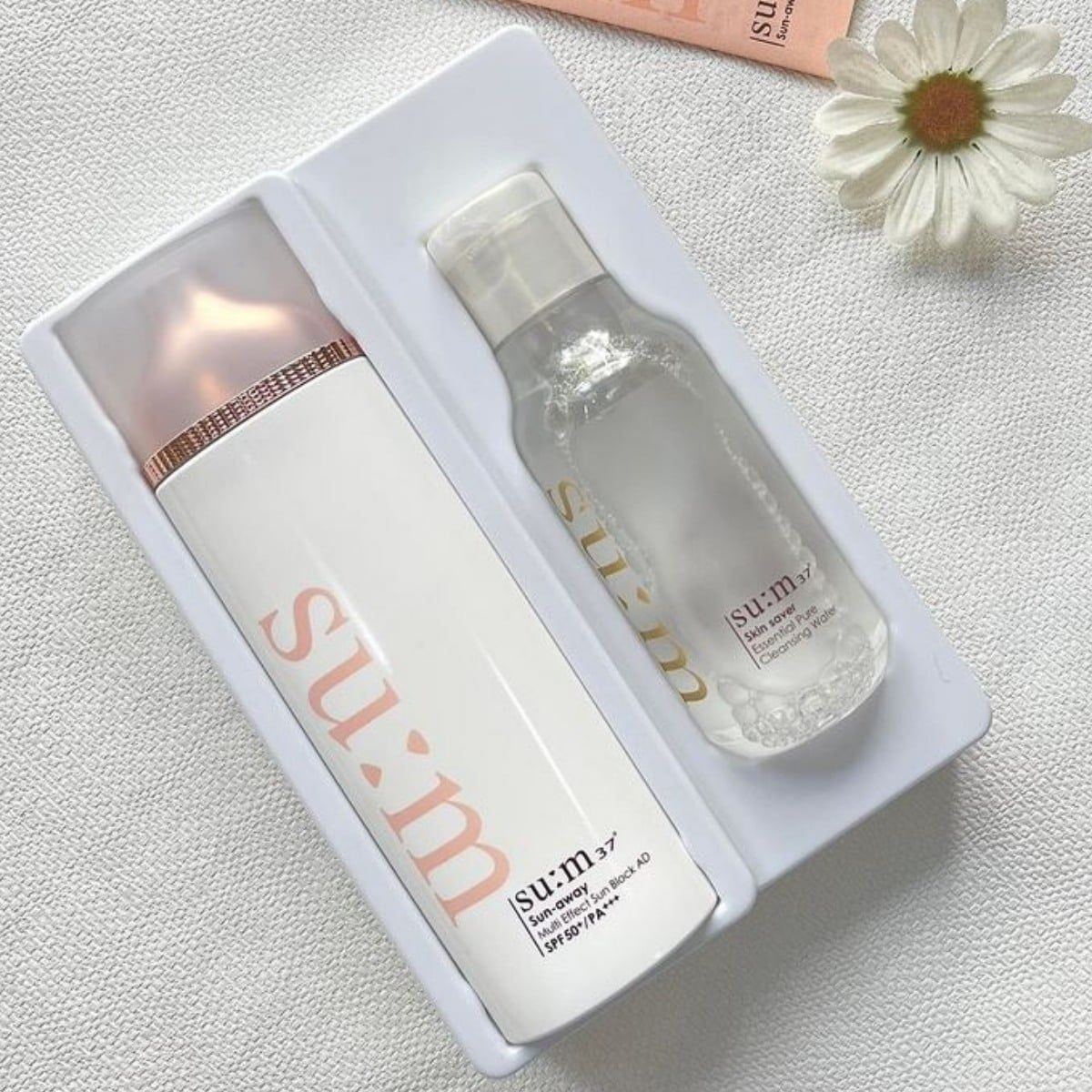  Kem chống nắng nâng tone SU:M37 Sun Away Multi Effect Sun Block AD Special Set 100ml (TẶNG TẨY TRANG 100ml) 