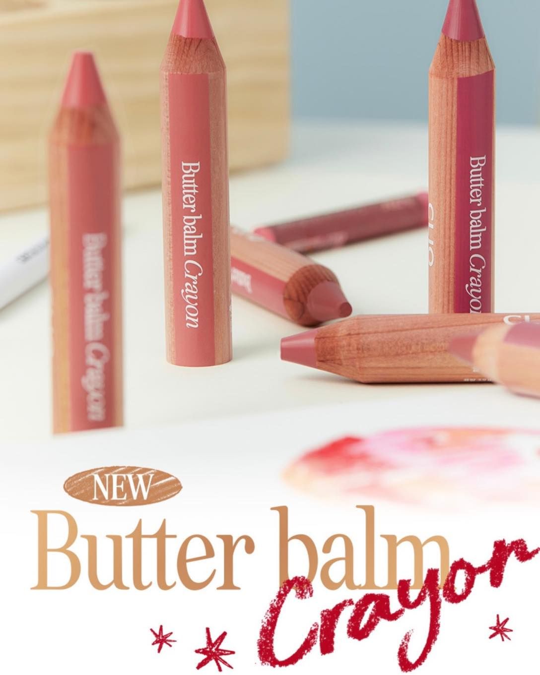  Son Bút Chì Clio Butter Balm Crayon 3.9g (Tặng đồ gọt) 