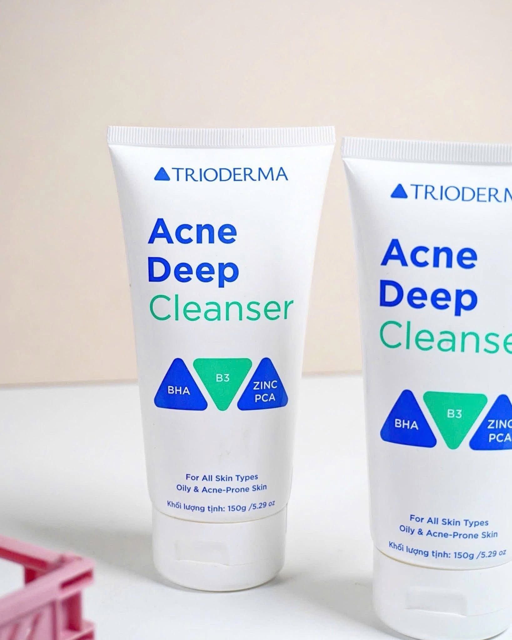  Sữa rửa mặt dạng gel Trioderma Acne Deep Cleanser 150g 