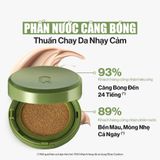  Phấn Nước Thuần Chay, Căng Bóng Glamrr Q Vegan Super GLOW Cushion SPF50+ PA++++ 15g 